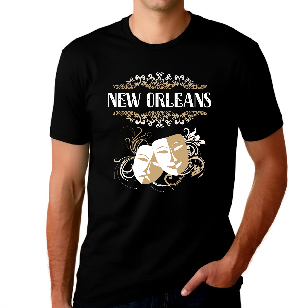 Mardi Gras Shirts for Men New Orleans Shirt Mardi Gras Tee Classy Mardi Gras Mask Shirt Mardi Gras Shirt