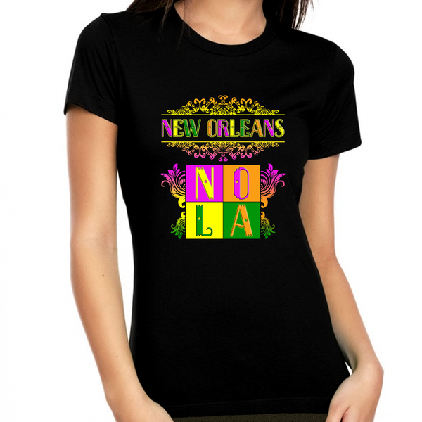 Mardi Gras Shirts for Women New Orleans Shirt Cool Mardi Gras Mask Shirt Mardi Gras Outfit for Women