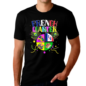 Mardi Gras Shirts for Men French Quarter New Orleans Shirts Louisiana Mardi Gras Shirt Mardi Gras Clothes