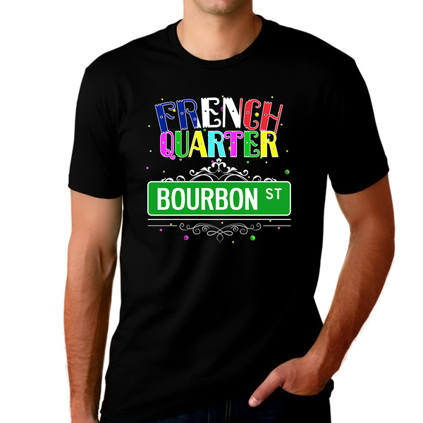 Mardi Gras Shirts for Men New Orleans French Quarter Bourbon Street Mardi Gras Shirt Mardi Gras Outfits