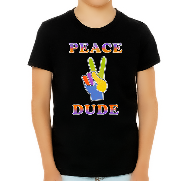 Peace Dude Shirts for BOYS - Peace Sign Perfect Dude Shirt for BOYS - Perfect Dude Merchandise - Fire Fit Designs