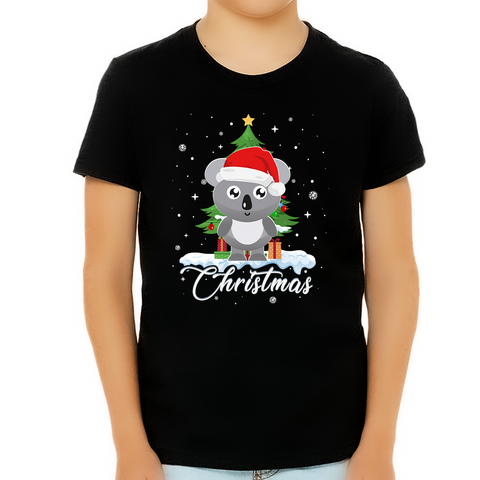Boys Christmas Shirt Koala Christmas Shirts for Boys Youth Cute Christmas Shirts for Kids