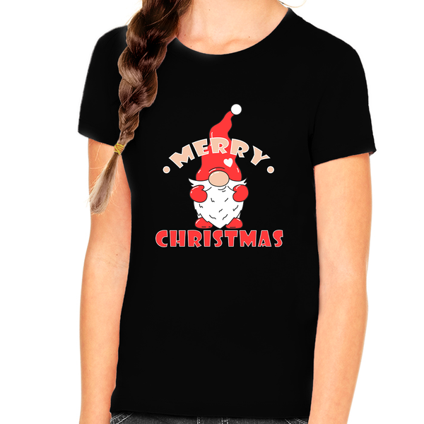 Girls Christmas Shirt Cute Christmas Outfits for Girls Christmas Gnome Christmas Shirts for Kids