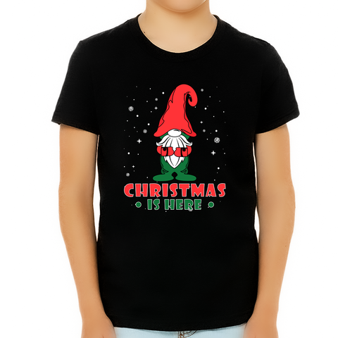 Boys Christmas Shirt Christmas Gnome Cute Christmas Shirts for Boys Christmas Shirts for Kids