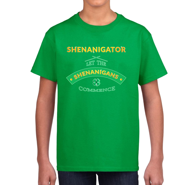 St Patricks Day Shirts for BOYS Saint Patricks Irish Shenanigans Shirt Lucky Irish Shamrock Shirt