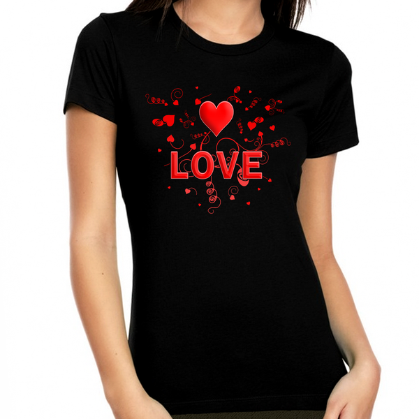 Valentine Shirts for Women Heart Shirts Love Tees Valentine Shirt Valentines Day Gifts for Her
