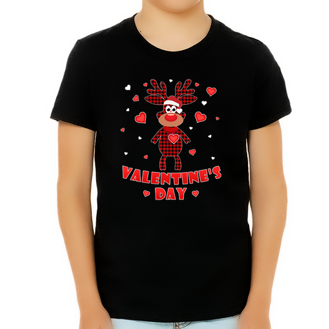 Valentine's Day Shirt for Boys Plaid Boys Cute Valentines Day Shirt Valentines Day Gifts for Kids