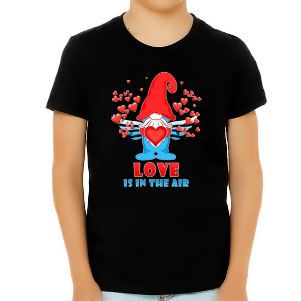 Boys Valentines Day Shirt Love Is In The Air Gnome Valentines Shirt Valentines Day Gifts for Boys