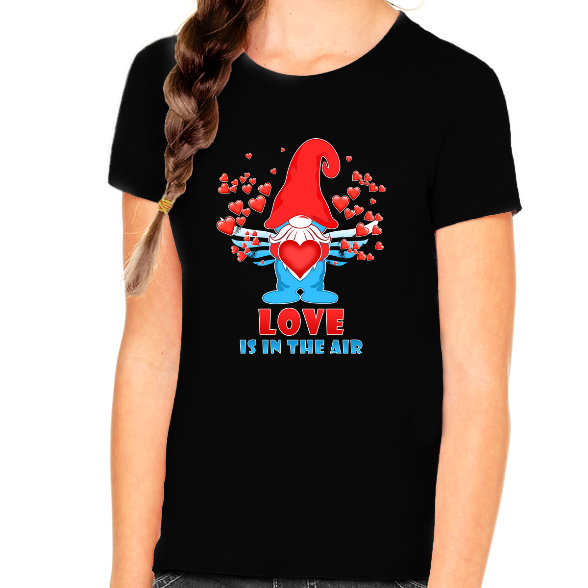 Girls Valentines Day Shirt Love Is In The Air Gnome Valentines Shirt Valentines Day Gifts for Girls