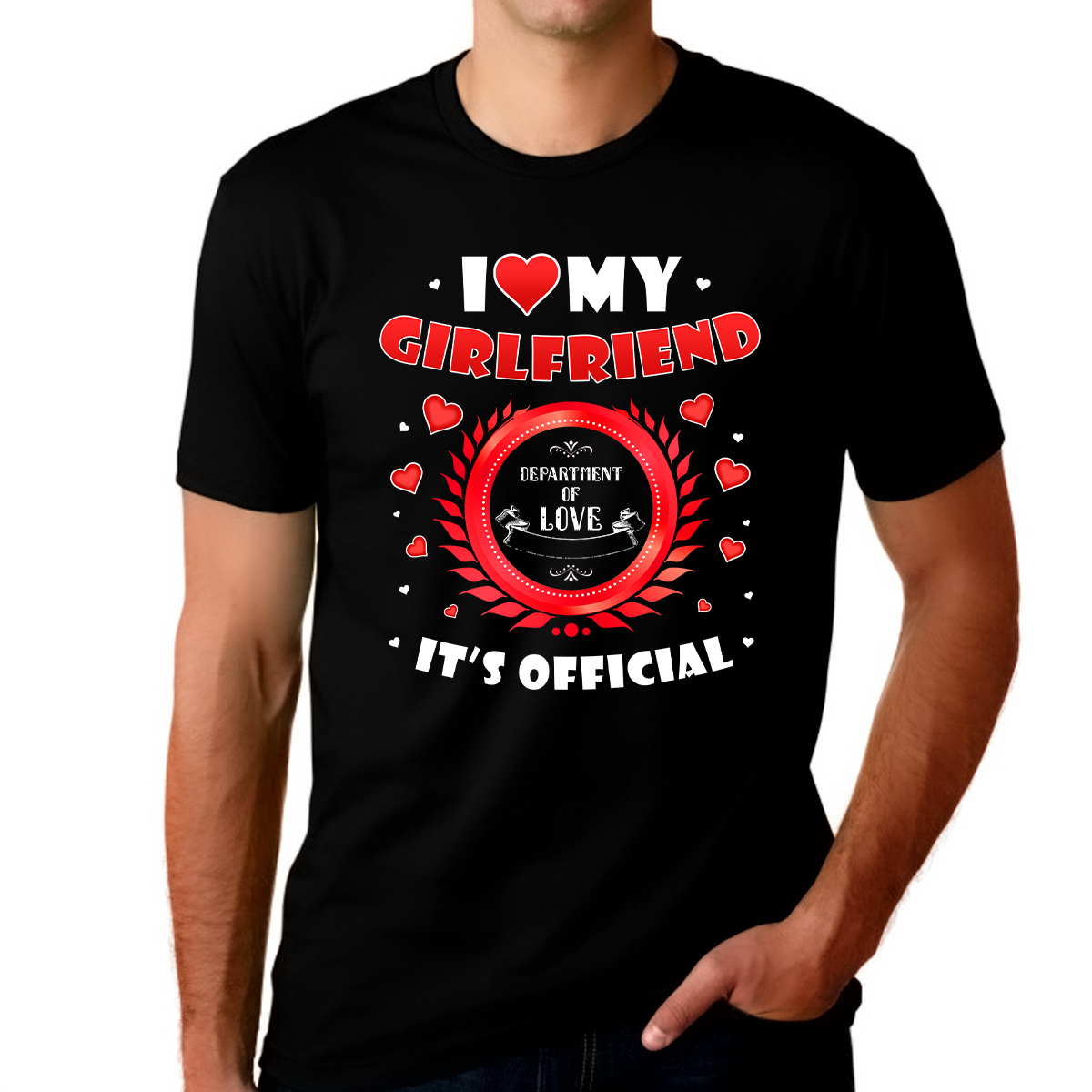 I Love My Girlfriend Shirt Funny I Heart My Girlfriend Official Shirt Valentines Day Gifts for Him