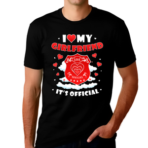 I Love My Girlfriend Shirt Funny I Heart My GF Funny Valentines Shirt Valentines Day Gifts for Him