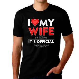 I Love My Wife Shirt I Heart My Wife Love Shirts Funny Valentines Shirt Valentines Day Gifts for Him
