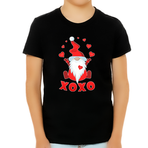 Valentines Shirts for Boys Valentines Day Outfit Gnome Valentine Shirt Valentines Day Gifts for Kids