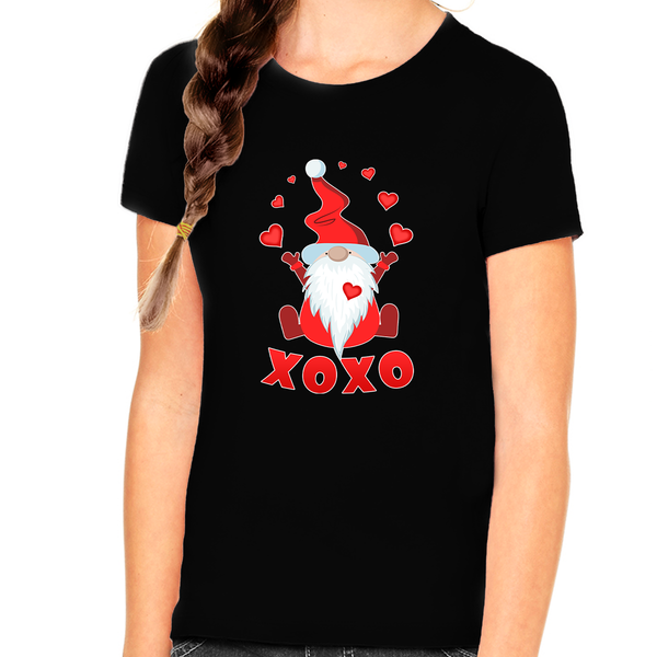Valentines Shirts for Girls Valentines Day Outfit Gnome Valentine Shirt Valentines Day Gifts for Kids