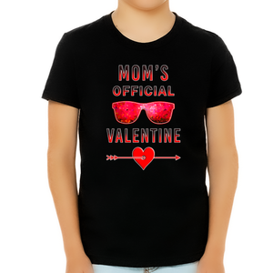 Boys Valentines Day Shirt Hearts Funny Valentine's Day Boys Kids T-Shirts Valentines Day Gifts for Boys