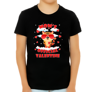 Mom's Official Valentine Cute Valentines Day Shirt Boys Kids Shirt Valentines Day Gifts for Kids