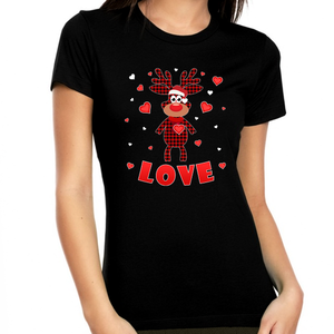 Plaid Valentines Shirts for Women Plaid Heart Shirts XOXO Shirt Valentines Day Gifts for Her