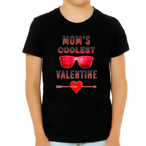 Valentine's Day Shirt for Kids Mom's Coolest Valentine Shirt Valentines Day Gifts for Boys