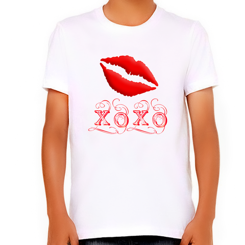 Boys Valentines Day Shirt - Valentines Day Shirts for Boys - XOXO Valentine Shirts for Kids