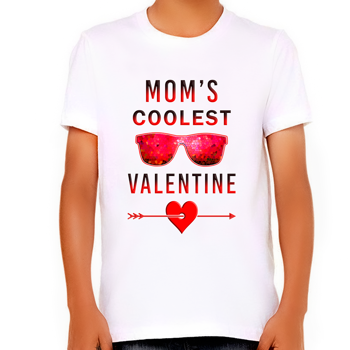 Boys Valentines Day Shirt - Boys Valentine Shirt - Mom's Coolest Valentine T-Shirt