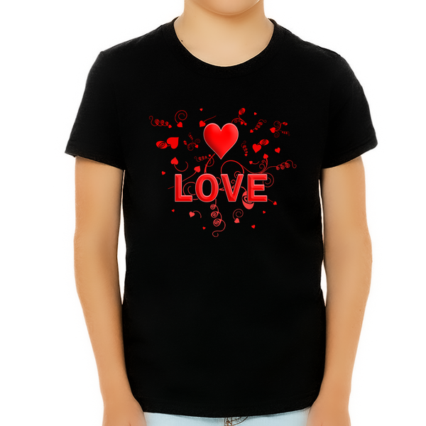 Boys Valentines Day Shirt - Valentines Day Shirts for Boys - LOVE Valentine Shirts for Kids