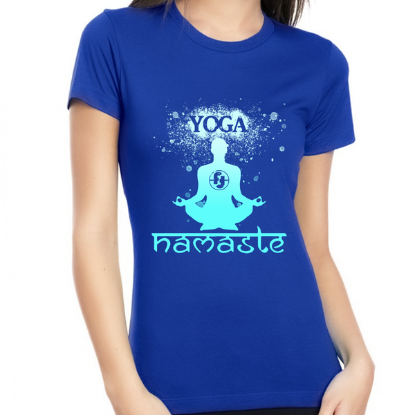 Yoga Tops for Women - Premium Yoga Shirts for Women Vintage Namaste Yoga Shirt Mantra Hot Yoga Shirt
