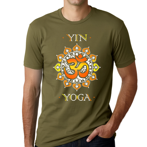 Premium Mens YIN Yoga Shirts for Men Vintage OM YIN Yoga Shirt