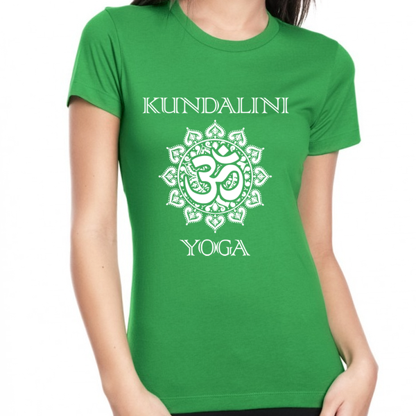 Yoga Tops for Women - Womens KUNDALINI Yoga Shirts for Women Premium Vintage OM KUNDALINI Yoga Shirt