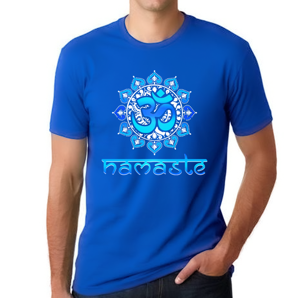 Mens Yoga Shirts for Men Premium Vintage Namaste Yoga Shirt Mantra Hot Yoga Shirt