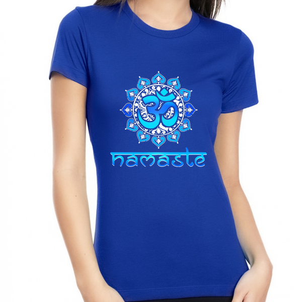 Yoga Tops for Women - Yoga Shirts for Women Premium Vintage Namaste Yoga Shirt Mantra Hot Yoga Shirt