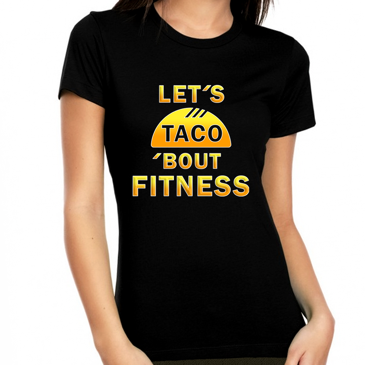 Womens Taco Shirt Funny Fitness Humorous Gym Novelty Gift Graphic T-Shirt for Women