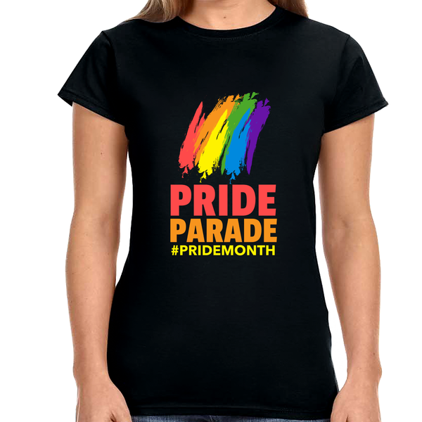 LGBT Pride Parade Lesbian Pride Day Transgender Rainbow Gay Womens Shirts