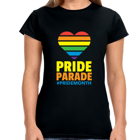 Pride Parade LGBTQ Pride Rainbow Flag Gay Lesbian Pride Ally Women Tops