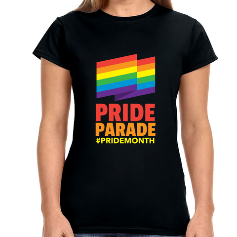 LGBTQ Pride Parade Lesbian Pride Day Transgender Rainbow Gay Shirts for Women