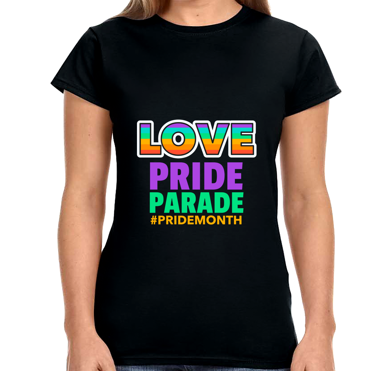 Pride Parade Shirt LGBT Pride Shirt Rainbow Graphic Tees Gay Shirts for Women