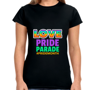 Pride Parade Shirt LGBT Pride Shirt Rainbow Graphic Tees Gay Shirts for Women