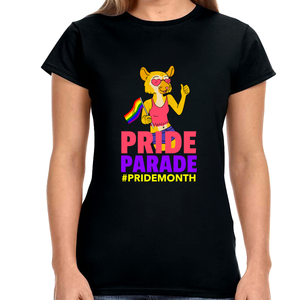 Pride Parade LGBT Flag Gay Pride Month Transgender Rainbow Shirts for Women