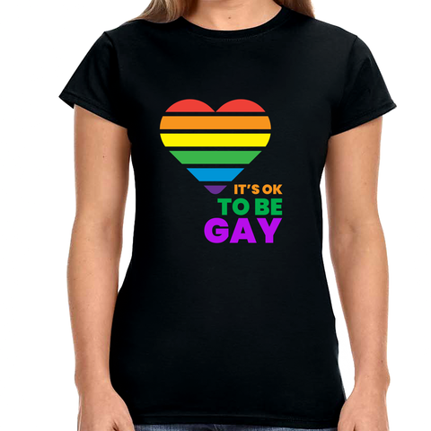 It's OK to Be Gay Gender Equality LGBT Pride Day Gay Rights Women Tops