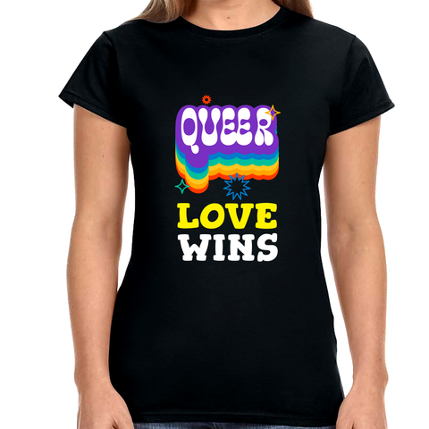 Love Wins Lesbian Gay Bisexual Transgender LGBT Pride Womens Shirts