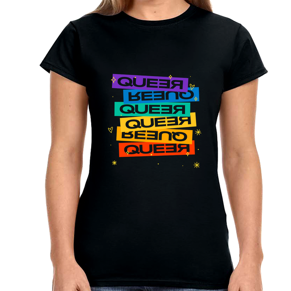 Queer Shirt Gay Pride Month Pride Day Rainbow Lesbian Gay Women Tops