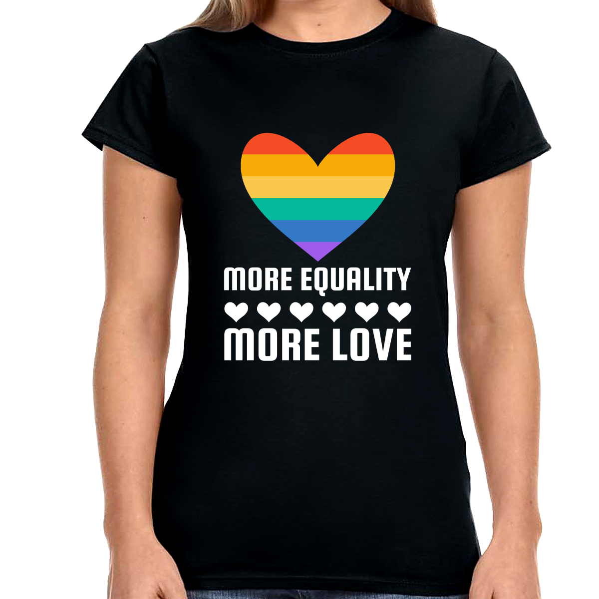 LGBT More Equality More Love LGBTQ Gay Lesbian Bisexual Women Tops