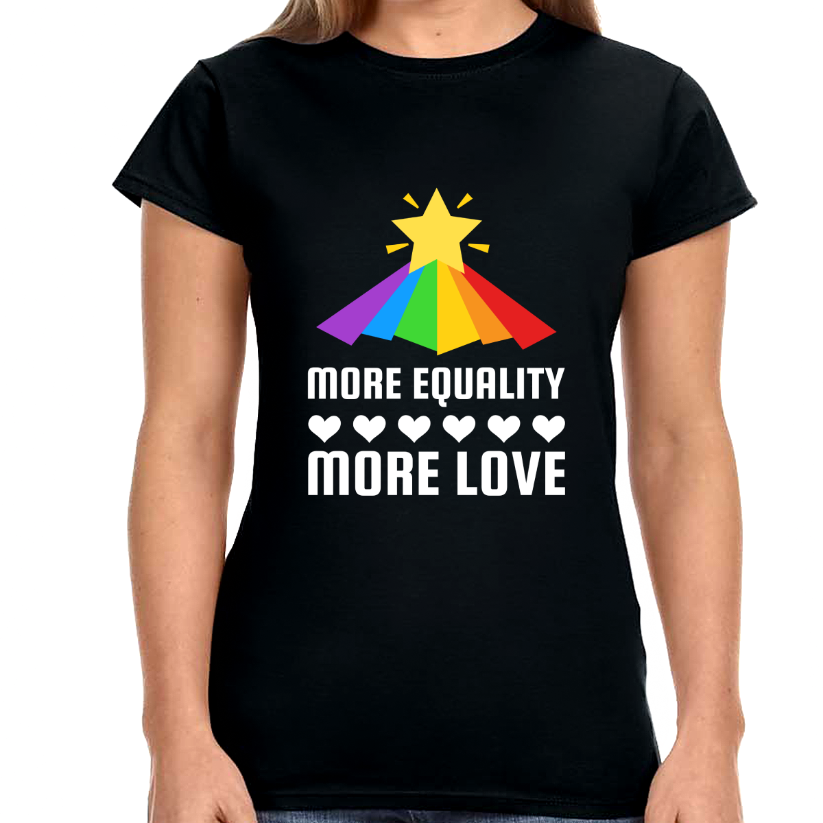 LGBT More Equality More Love Shirts LGBTQ Gay Lesbian LGBT Women Tops