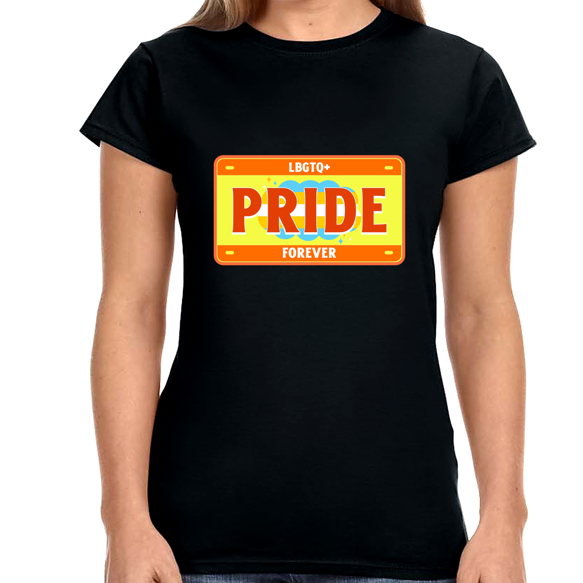 LGBTQ+ Forever LGBT Flag Gay Pride Month Rainbow Lesbian Womens Shirts