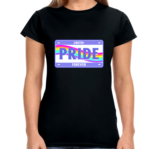 LGBTQ+ Forever LGBT Pride Month LGBT Ally Lesbian Gay Shirts for Women