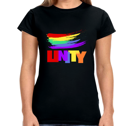 Unity Pride Shirt Women Men LGBTQ Rainbow Shirt Be You LGBT Women Tops