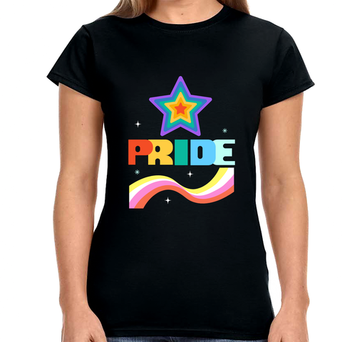 Pride LGBTQ Love Live Be Happy Love Pride Month LGBT Women Tops