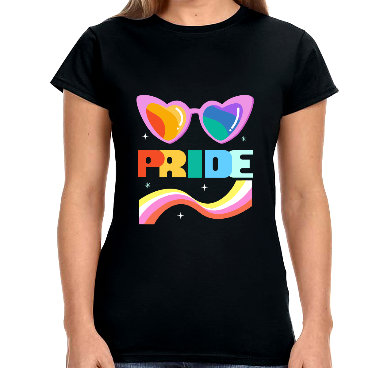 Pride LGBT Love Live Be Happy Love Print LGBT Equality Shirts for Women