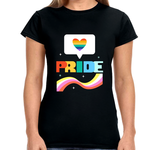 Pride LGBT Flag Gay Pride Month Rainbow Lesbian Transgender Shirts for Women