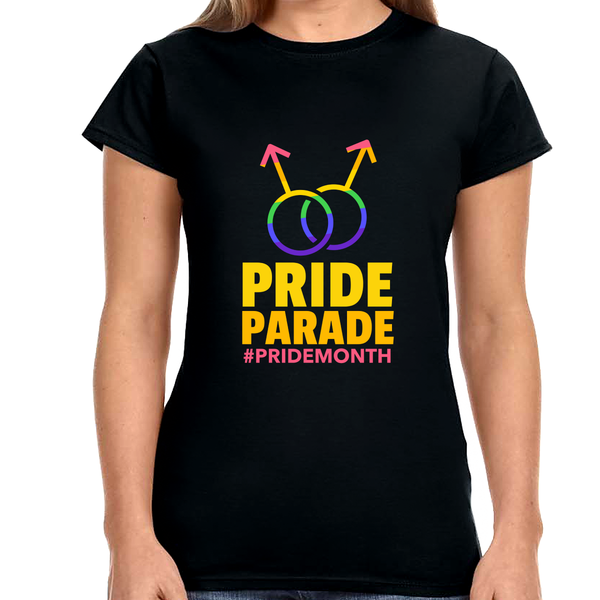 Pride Parade LGBTQ Flag Lesbian Pride Month Rainbow Gay Women Tops