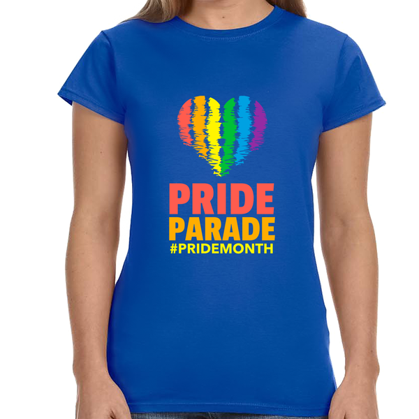 Pride Parade LGBTQ Flag Gay Pride Month Lesbian Transgender Shirts for Women